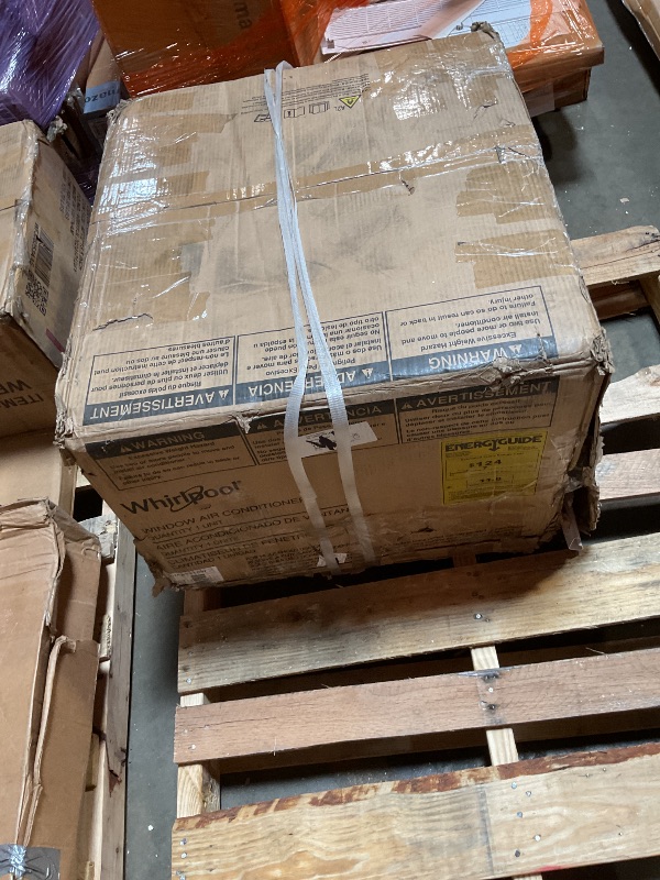 Photo 1 of **DENT DAMAGE **Whirlpool 5,000 BTU 115V Window Air Conditioner & Dehumidifier with Mechanical Controls, Window AC Unit for Apartment, Dorm Room, & Small Rooms up to 150 Square Feet in White