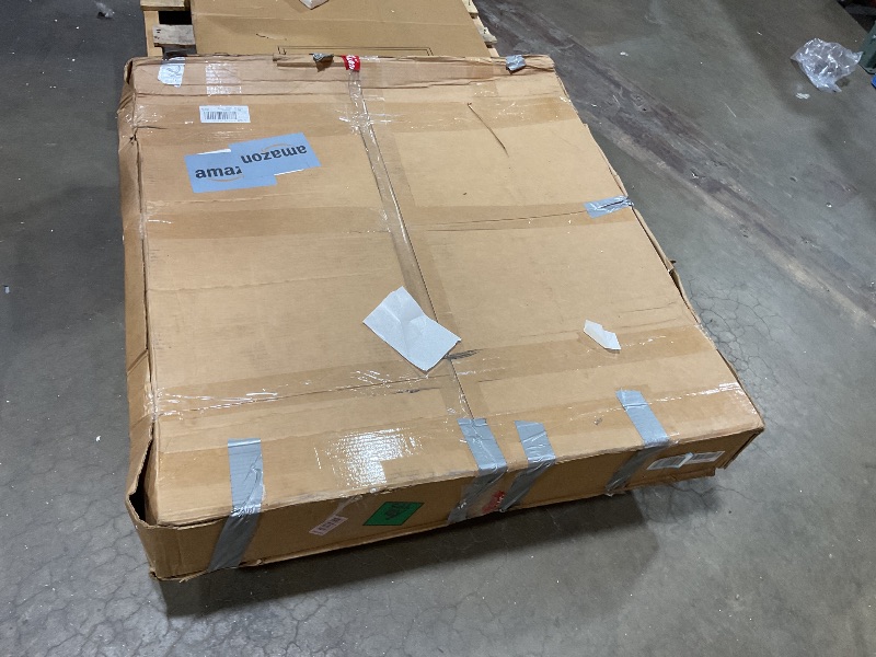 Photo 1 of **SELLING FOR PARTS AS PARTIAL SET. FRAME PARTS ONLY**VIVOHOME Polycarbonate Window Door Awning Canopy Brown with Black Bracket 40 Inch x 120 Inch