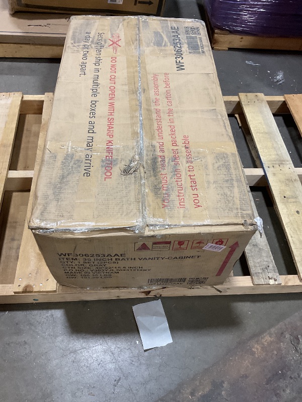 Photo 1 of 36" Bathroom Vanity Cabinet Base Only with Cabinet and Six Drawers