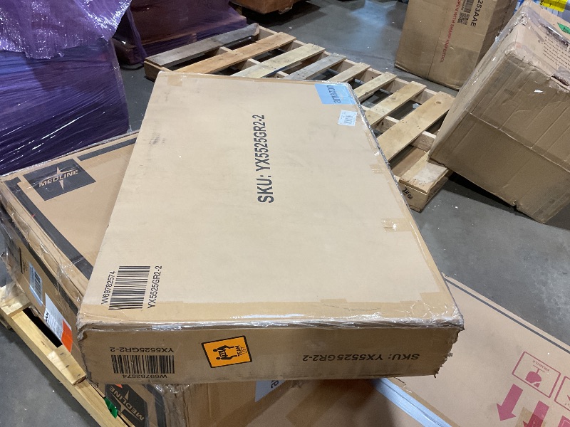 Photo 1 of **SELLING FOR PARTS AS PARTIAL SET . ONE BOX OF TWO**Bellemave Twin Size Low loft Bed for Kids,Wood Loft Beds,Modern Farmhouse Twin loft Bed,Loft Bed with Storage, No Box Spring Needed,for Kids,Gray