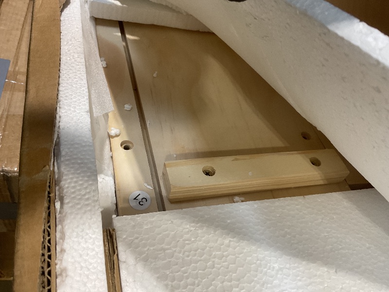 Photo 1 of **SELLING FOR PARTS AS PARTIAL SET. ONE BOX OF THREE**Ball & Cast Queen Size Murphy Bed Wall Bed with USB Port and Little Wardrobes,Wood Hideaway Cabinet Bed Frame W/Drawers & Shelves,can be Folded,Slat Support,for Apartment,Bedroom,White