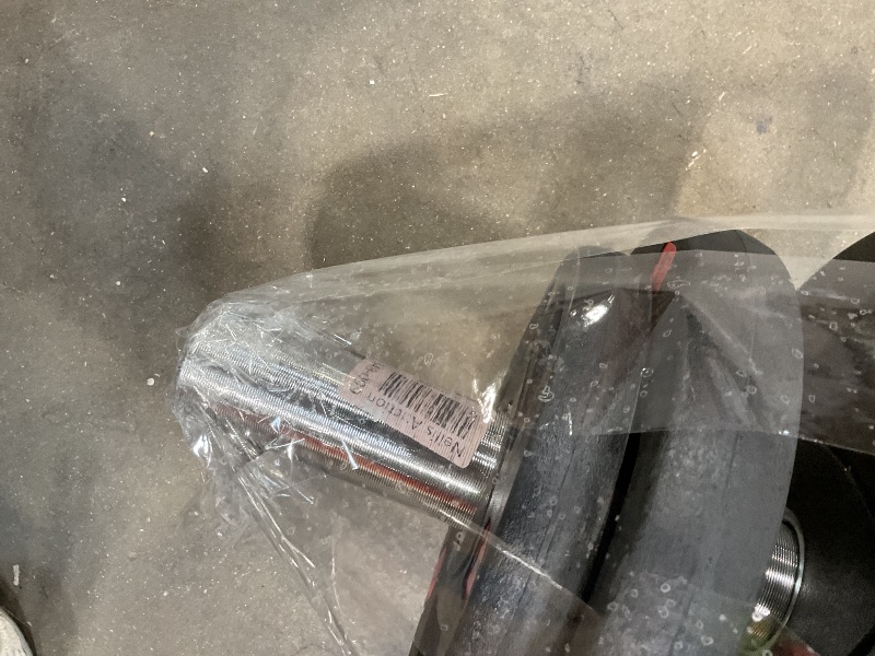 Photo 1 of **DIRTY FROM TRANSPORT.. MISSING CLIPS. **Fitvids Olympic Cast Iron 2-Inch Weight Plates Including 5FT Olympic Barbell Bar & Safely Locks, 100 Pounds Set (85 Lbs Plates + 15 Lbs Barbell Bar), Multiple Packages