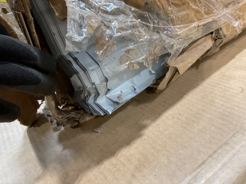 Photo 1 of **SELLING FOR PARTS AS PARTIAL SET.** METAL COVERS FOR THE CARPORT. 