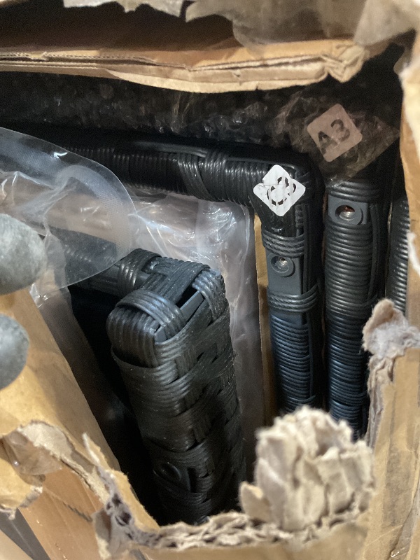 Photo 1 of **SELLING FOR PARTS AS PARTIAL SET. ONE BOX OF TWO**Pamapic 7 Pieces Outdoor Sectional Furniture?Wicker Patio sectional Furniture Sets?All-Weather Rattan Sectional Sofa Conversation Set with Coffee Table and Washable Couch Cushions Covers