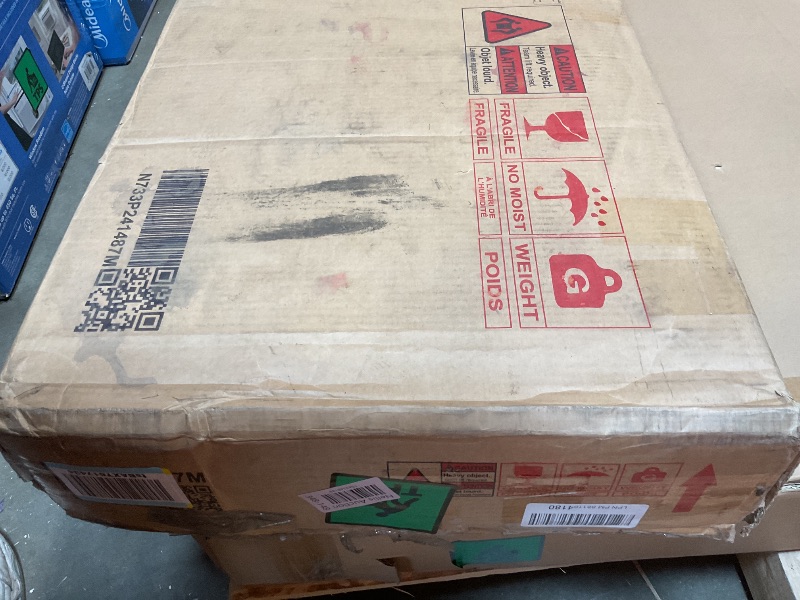 Photo 1 of **SELLING FOR PARTS AS PARTIAL SET. ONE BOX OF TWO**Bellemave Full Corner Bed Frame with Storage Shelves and Desk, Wood Full Size Daybed with Bookcase and Drawers, Natural