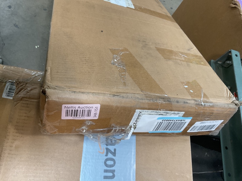 Photo 1 of 8.5ft H (1 Post w/Planter Box) Freestanding Zippity Concord String Light Post for Outdoor Hanging Lights, Light Poles for Outside Balcony Lights, Patio Decor for String Lights, ZP19081