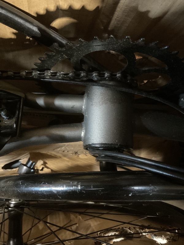 Photo 1 of **COLOR IS GRAY. SCRAPE DAMAGE**EVRYjourney Women's Beach Cruiser Bike, Step-Through Touring Hybrid Bicycle