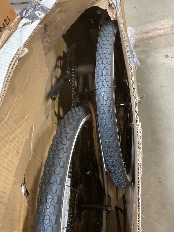 Photo 1 of **COLOR IS GRAY. SCRAPE DAMAGE**EVRYjourney Women's Beach Cruiser Bike, Step-Through Touring Hybrid Bicycle