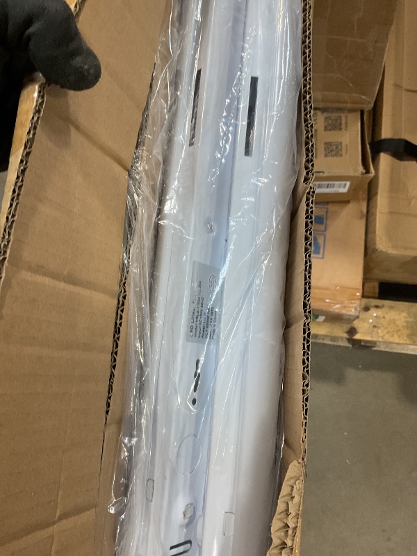 Photo 1 of **TWO ONLY**Upgraded 8 Pack 4FT Linkable Heavy-Duty LED Shop Light with Pull Chain, 50W 7500LM 100-277V 5000K Shop Lights LED 4ft Plug in for Workshop Garage, Hanging & Flush Mount-White