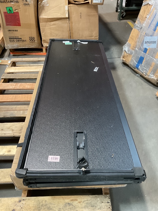 Photo 1 of **SELLING FOR PARTS AS PARTIAL SET. DIRT AND SCRAPE DAMAGE. MISSING TO TO LOCK PART ON OTHER SIDE****FORMXcover Low Profile Hard Folding Truck Bed Tonneau Cover, Compatible with 2019 2020 2021 2022 2023 2024 2025 Chevrolet Silverado/GMC Sierra 1500 5.8 Ft