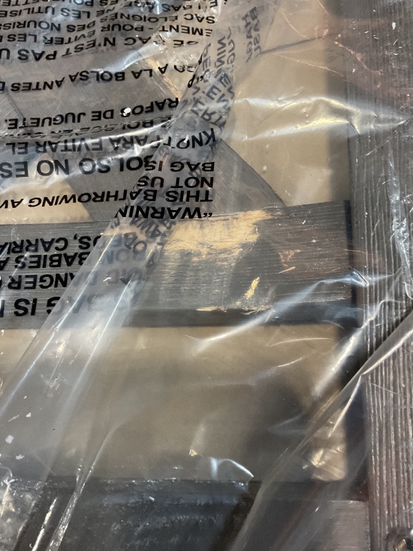 Photo 1 of **ONE CHAIR DAMAGED**Signature Design by Ashley Caitbrook Casual Counter Height Dining Table and Upholstered Bar Stools with Nailhead Trim, Set of 7, Gray