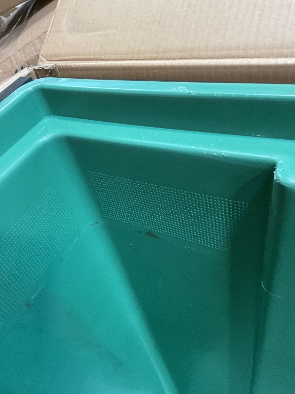 Photo 1 of **DIRT. SCUFFS. SCRATCHES**Natotela 33.5x33.5x31.5in Underground Splice Boxes W/FRP Inspection Cover Large Enclosure Precast Polyethylene Distribution Pull Box Access Electrical Junction Boxes Drillable Tapered Wiring Chamber