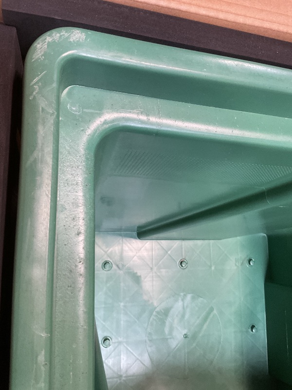 Photo 1 of **DIRT. SCUFFS. SCRATCHES**Natotela 33.5x33.5x31.5in Underground Splice Boxes W/FRP Inspection Cover Large Enclosure Precast Polyethylene Distribution Pull Box Access Electrical Junction Boxes Drillable Tapered Wiring Chamber