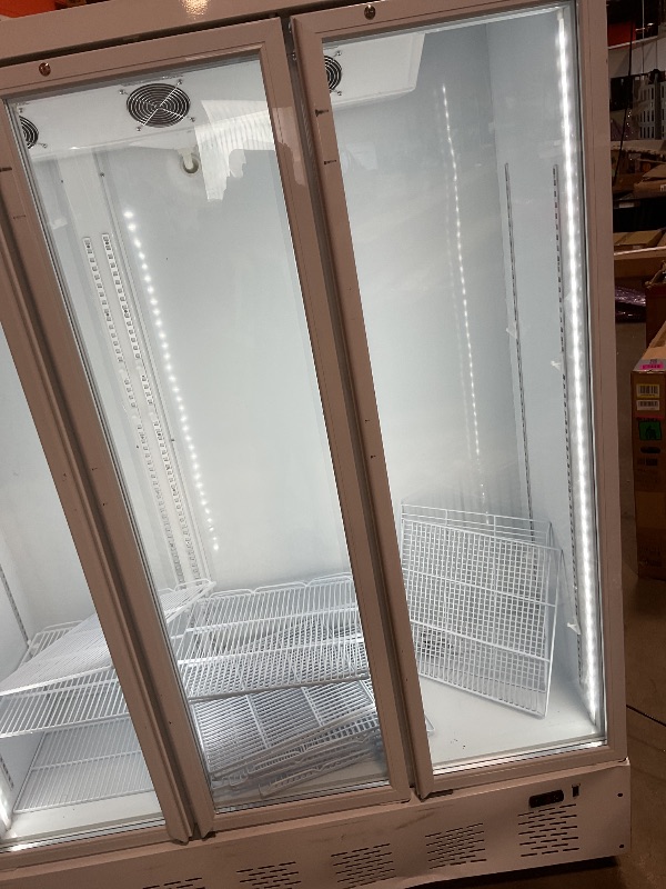 Photo 1 of **SELLING FOR PARTS. COMPRESSOR LIGHT BLINKING. LOW TEMPERATURE LIGHT BLINKING. SCUFFS. SCRATCHES. DENT. **72 cu ft ABS Standard Triple Swing Glass Door Laboratory Refrigerator 