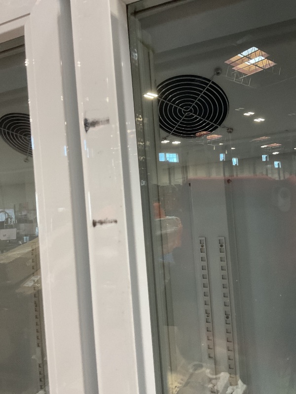 Photo 1 of **SELLING FOR PARTS. COMPRESSOR LIGHT BLINKING. LOW TEMPERATURE LIGHT BLINKING. SCUFFS. SCRATCHES. DENT. **72 cu ft ABS Standard Triple Swing Glass Door Laboratory Refrigerator 
