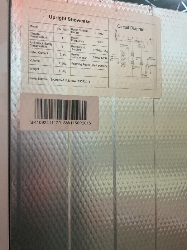 Photo 1 of **SELLING FOR PARTS. COMPRESSOR LIGHT BLINKING. LOW TEMPERATURE LIGHT BLINKING. SCUFFS. SCRATCHES. DENT. **72 cu ft ABS Standard Triple Swing Glass Door Laboratory Refrigerator 