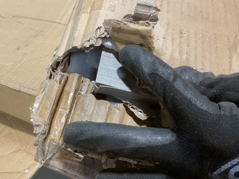 Photo 1 of **DAMAGE TO CORNERS**BigPonPon 2-Tier Washer And Dryer Countertop With 2.75"H Guard,54"W x 27.5"D Laundry Countertop Cover With Non-Slip Pad,Large Space Laundry Topper For Folding Clothes Over Washer And Dryer-Stripe Gray