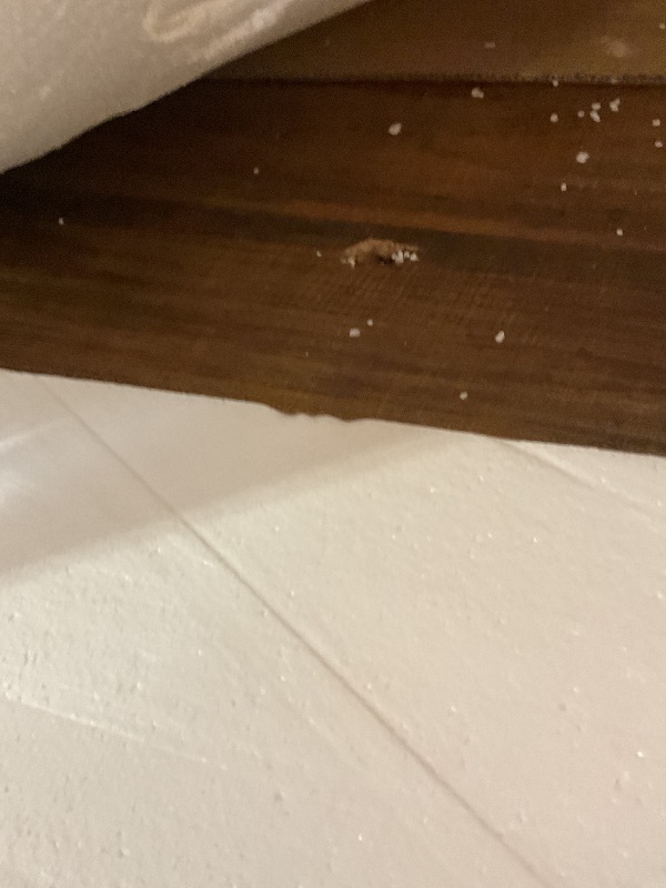 Photo 1 of **SELLING FOR PARTS AS PARTIAL SET. HOLE IN TABLE. CORNER DAMAGED**Tribesigns 63-inch Executive Desk, Large Office Computer Desk with Extra Thick Wooden Tabletop and Metal Frame, Modern Simple Workstation Writing Table Study Desk for Home Office, Vintage 