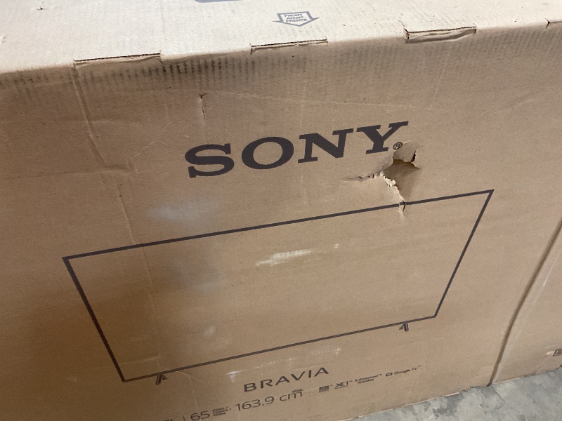 Photo 1 of **SELLING FOR PARTS AS PARTIAL SET. MAJOR DAMAGE TO SCREEN **Sony 65 Inch 4K Ultra HD TV X77L Series: LED Smart Google TV KD65X77L- Latest Model, Black