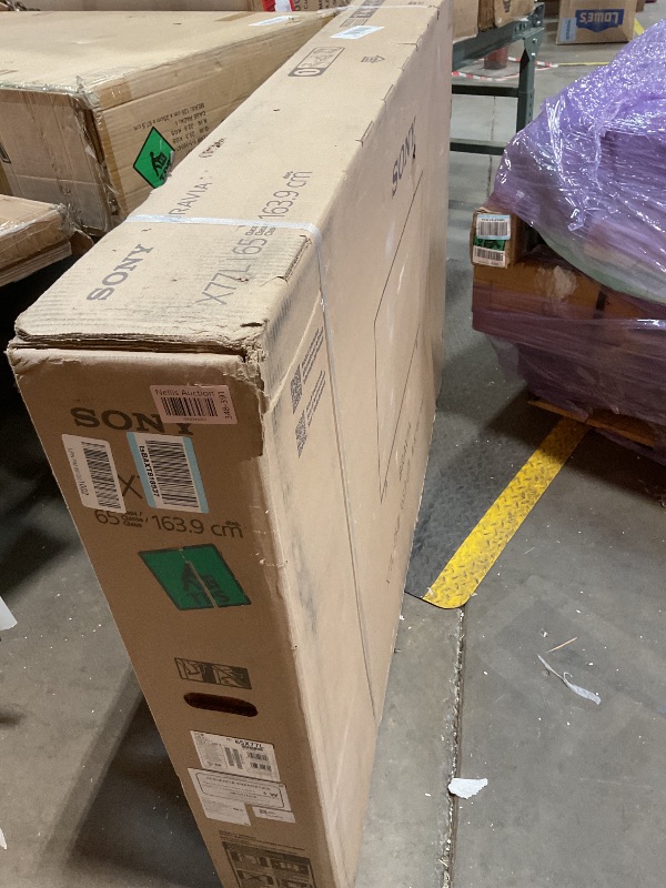 Photo 1 of **SELLING FOR PARTS AS PARTIAL SET. MAJOR DAMAGE TO SCREEN **Sony 65 Inch 4K Ultra HD TV X77L Series: LED Smart Google TV KD65X77L- Latest Model, Black