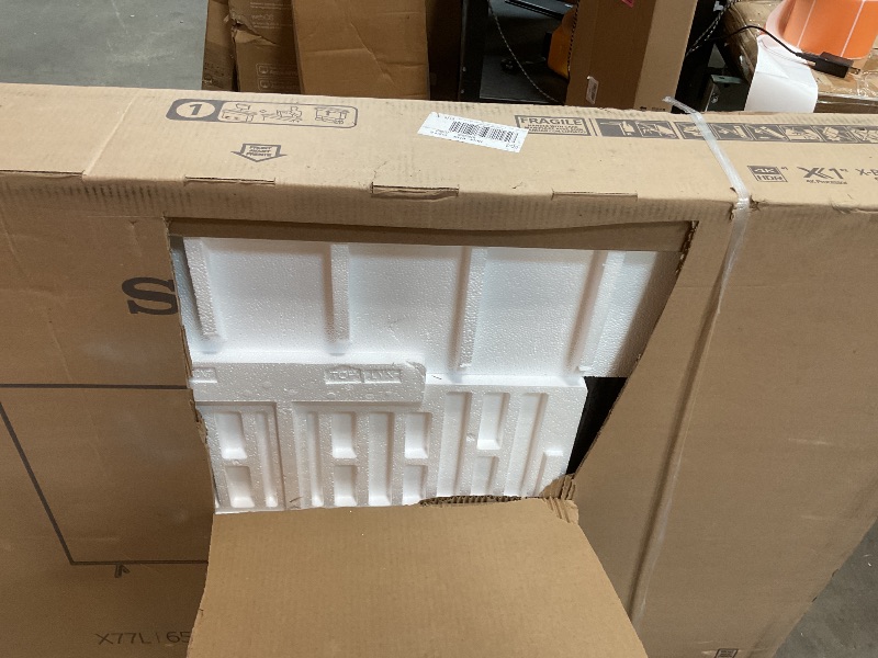 Photo 1 of **SELLING FOR PARTS AS PARTIAL SET. MAJOR DAMAGE TO SCREEN **Sony 65 Inch 4K Ultra HD TV X77L Series: LED Smart Google TV KD65X77L- Latest Model, Black