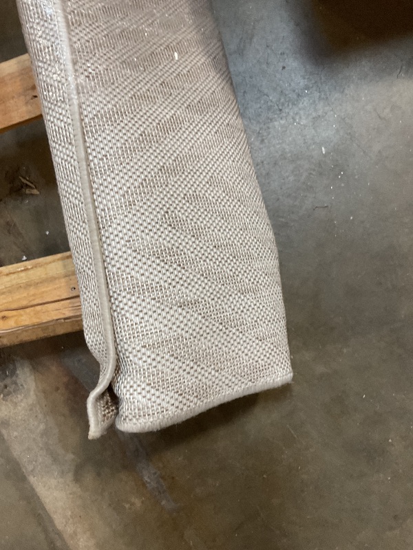 Photo 1 of **DIRTY FROM TRANSPORT **Nicole Miller New York Patio Country Ombre Geo Indoor Outdoor Area Rug, UV Fade Resistant, Low Pile, Beige/Cream, 6'6"x9'2"