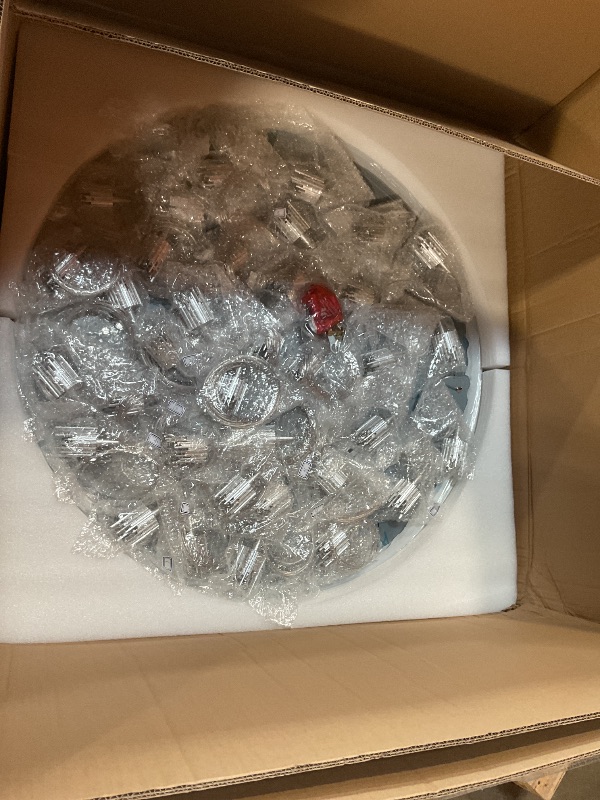 Photo 1 of **PHOTO FOR REFERENCE/COLOR AND STYLE MAY DIFFER** cenozo 98'' Crystal Chandelier High Ceiling Chandeliers for Staircaes Large Raindrop Chandeliers LED Dimmable Flush Mount Light Fixtures for Foyer Hallway Entryway LED Bulbs Included Gold