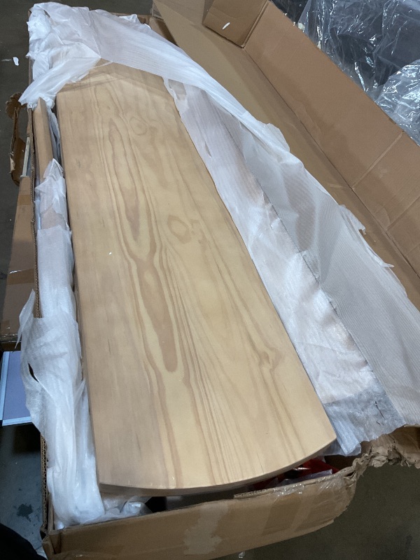 Photo 1 of **MINOR DENTS**Plank+Beam Lido Oval Dining Table, 72", Round Wooden Minimalist Kitchen Table fits 4 to 6, Blonde