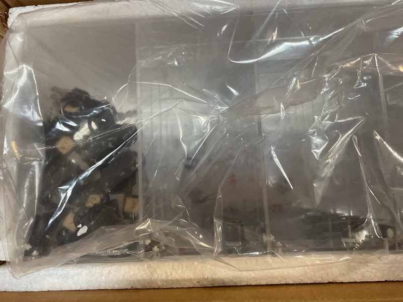 Photo 1 of **BOTTOM CORNER IS BROKEN. THE REST STILL FUNCTIONAL**Layhit 20 Slots Cell Phone Locker Box for Classroom Clear Acrylic Cell Phone Storage Cabinet Bin with Door Locks for Classroom School Students Office Factory Employees