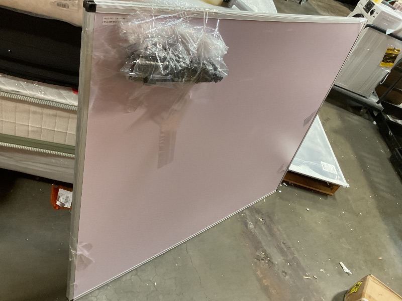 Photo 1 of **DENTS AND SCRAPES**VIZ-PRO Large Dry Erase Board/Whiteboard, 60 x 48 Inches, Pack of 2, Wall Mounted White Board 5' x 4' for School Office and Home