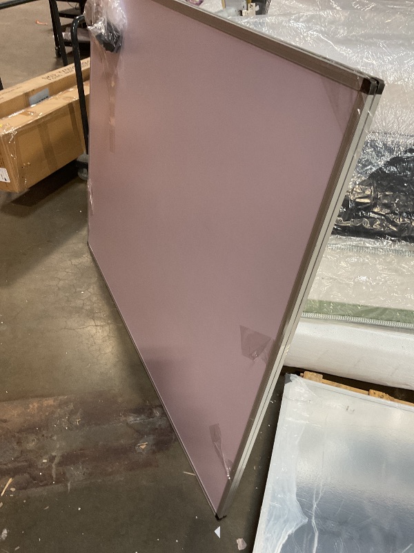 Photo 1 of **DENTS AND SCRAPES**VIZ-PRO Large Dry Erase Board/Whiteboard, 60 x 48 Inches, Pack of 2, Wall Mounted White Board 5' x 4' for School Office and Home