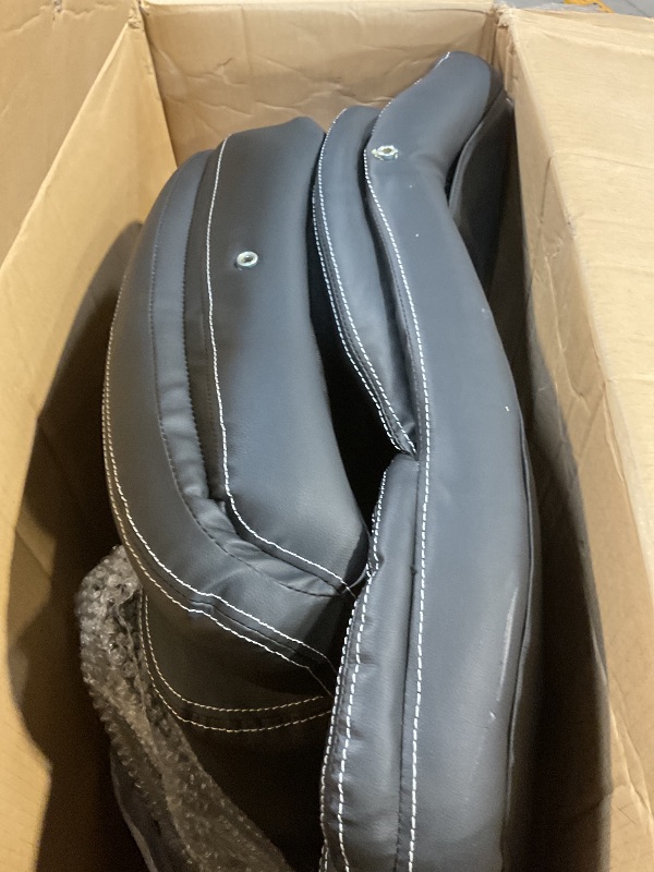 Photo 1 of **SCRATCHES AND SCRAPES ON SEAT**Big and Tall Office Chair 500lb Wide Seat Desk Chair with Lumbar Support Armrest Swivel Rolling High Back PU Leather Computer Chair Massage Adjustable Ergonomic Task Chair for Adults Women(Black)