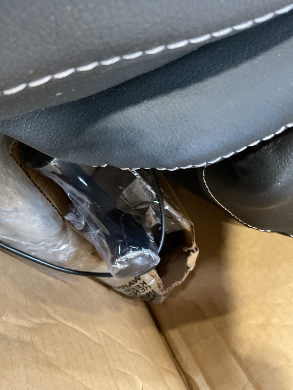 Photo 1 of **SCRATCHES AND SCRAPES ON SEAT**Big and Tall Office Chair 500lb Wide Seat Desk Chair with Lumbar Support Armrest Swivel Rolling High Back PU Leather Computer Chair Massage Adjustable Ergonomic Task Chair for Adults Women(Black)