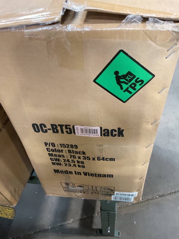 Photo 1 of **SCRATCHES AND SCRAPES ON SEAT**Big and Tall Office Chair 500lb Wide Seat Desk Chair with Lumbar Support Armrest Swivel Rolling High Back PU Leather Computer Chair Massage Adjustable Ergonomic Task Chair for Adults Women(Black)