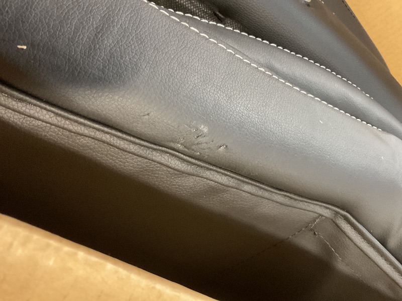 Photo 1 of **SCRATCHES AND SCRAPES ON SEAT**Big and Tall Office Chair 500lb Wide Seat Desk Chair with Lumbar Support Armrest Swivel Rolling High Back PU Leather Computer Chair Massage Adjustable Ergonomic Task Chair for Adults Women(Black)