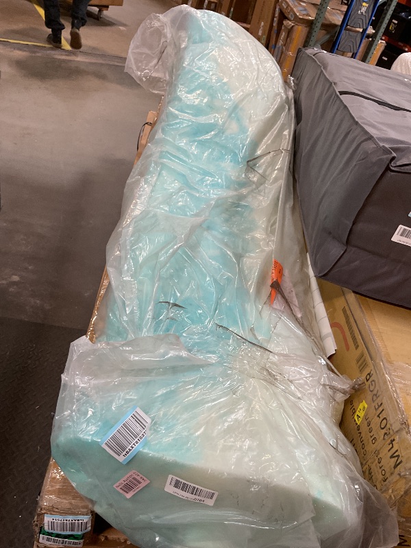 Photo 1 of **DIRTY FROM TRANSPORT **Sweetcrispy Mattress Topper King, 3 Inch Thick Memory Foam Gel Infused Cooling Toppers Pad for King Size Bed, Sleeper Sofa, RV, Camper, CertiPUR US Certified, Ventilated and Breathable