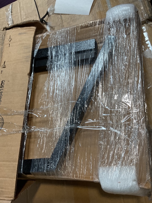 Photo 1 of **PLASTIC SCRATCHED**Carlisle FoodService Products Buffet Bar Adjustable Sneeze Guard for Catering, Buffets, Restaurants, Plastic, 60 Inches, Black