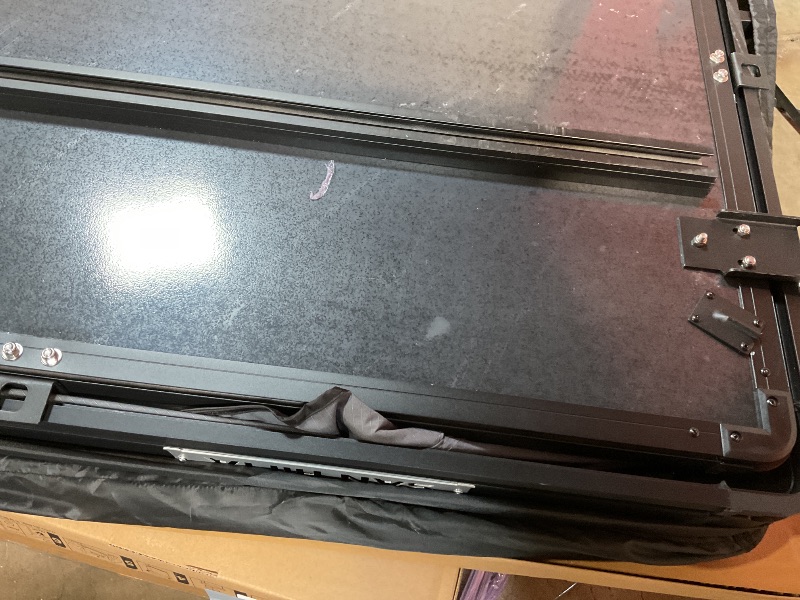 Photo 1 of **SCRATCHES AND DIRT. HARDWARE NOT PRESENT**Sanhima Rooftop Tent Hard Shell - Hotham Lite Overland Aluminium Roof Top Tent 4.56" Slimline, w/Tri-Color LED Strip Light & 1.97” Thick Mattress, for Car SUV Truck Camping, 2-3 People