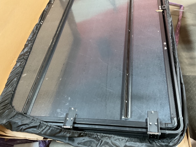 Photo 1 of **SCRATCHES AND DIRT. HARDWARE NOT PRESENT**Sanhima Rooftop Tent Hard Shell - Hotham Lite Overland Aluminium Roof Top Tent 4.56" Slimline, w/Tri-Color LED Strip Light & 1.97” Thick Mattress, for Car SUV Truck Camping, 2-3 People