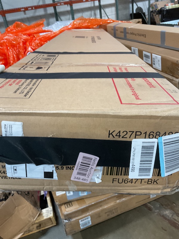 Photo 1 of **Scuffs and scratches **PVWIIK Double Montessori Floor Bed with Fence & Roof for Two Kids Teens Boys Girls,Twin Floor Bed,Easy Assemble,No Box Spring Needed, Black