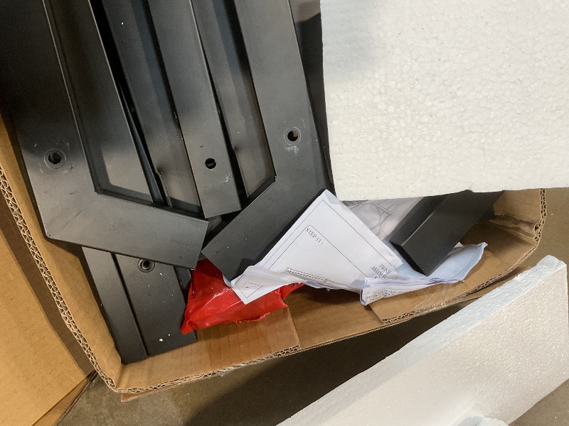 Photo 1 of **Scuffs and scratches **PVWIIK Double Montessori Floor Bed with Fence & Roof for Two Kids Teens Boys Girls,Twin Floor Bed,Easy Assemble,No Box Spring Needed, Black