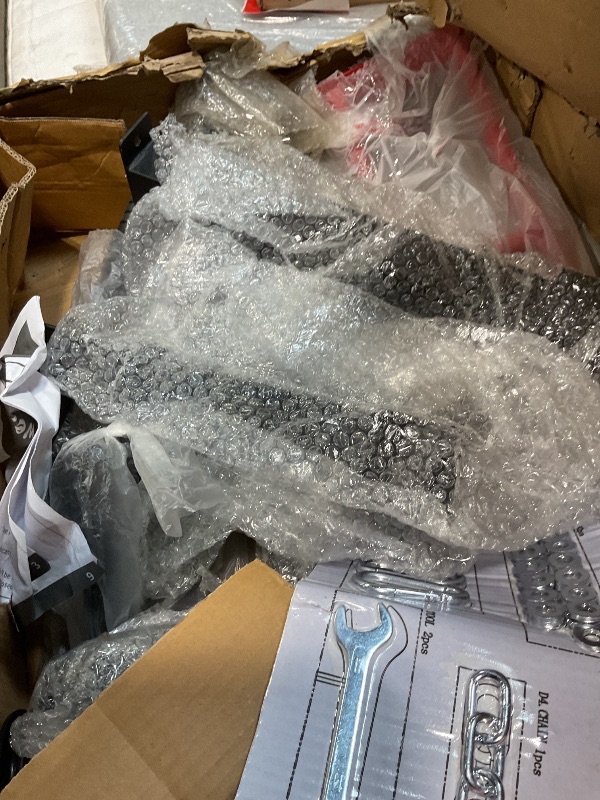 Photo 1 of ****SELLING FOR PARTS AS PARTIAL SET. INCOMPLETE SET/MISSING PARTS OR PIECES** Power Cage with LAT Pulldown, Multi-Functional Power Rack with Cable Pulley System and J-Hooks, Squat Rack with Dip Bars and Landmine Attachment, Weight Cage for Home Gym Equip