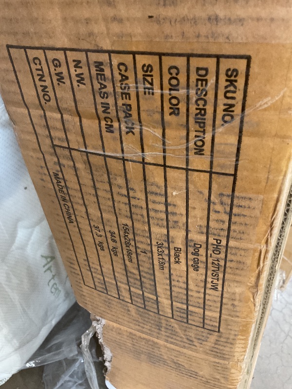 Photo 1 of 10x10x6 FT Outdoor Dog Kennel for Large Dogs, Large Dog Kennel Outside with Lock, Dog Enclosures with UV-Resistant Waterproof Roof Cover for Outside