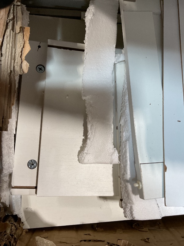 Photo 1 of **SELLING FOR PARTS. One piece broken in half****white wood pieces various sizes