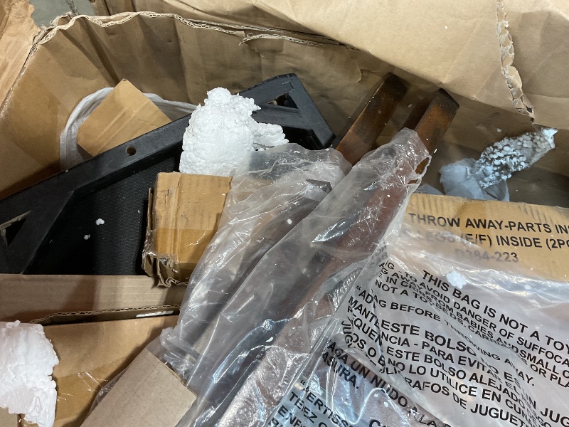 Photo 1 of **MINOR ACUFF TO CHAIR LEG AND SEAT**Bennox Counter Height Dining Table and 4 Bar Stools
Item: D384-223