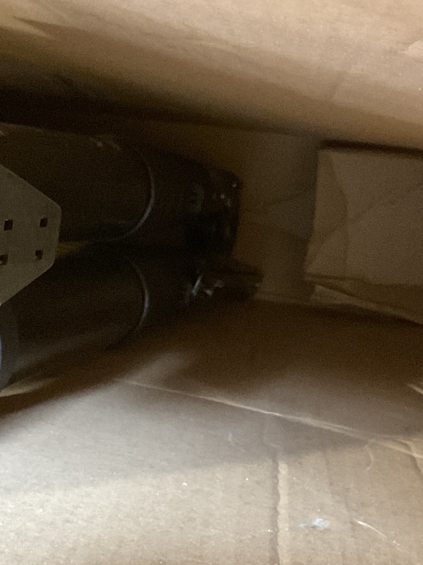 Photo 1 of **SELLING For parts AS PARTIAL SET. ONE SIDE BRACKET LOOSE/BROKEN**SINMEIRUN 16.5 FT Telescoping A Frame Ladder, 8 Step, ANSI Certified, Type I Heavy Duty, 330lbs Max Capacity, Aluminum Extension Ladder for Home, Roof, RV; Yellow