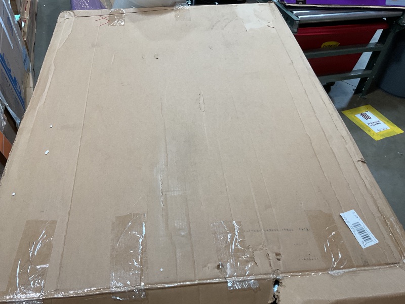 Photo 1 of **SELLING For parts AS PARTIAL SET. ONE SIDE BRACKET LOOSE/BROKEN**SINMEIRUN 16.5 FT Telescoping A Frame Ladder, 8 Step, ANSI Certified, Type I Heavy Duty, 330lbs Max Capacity, Aluminum Extension Ladder for Home, Roof, RV; Yellow