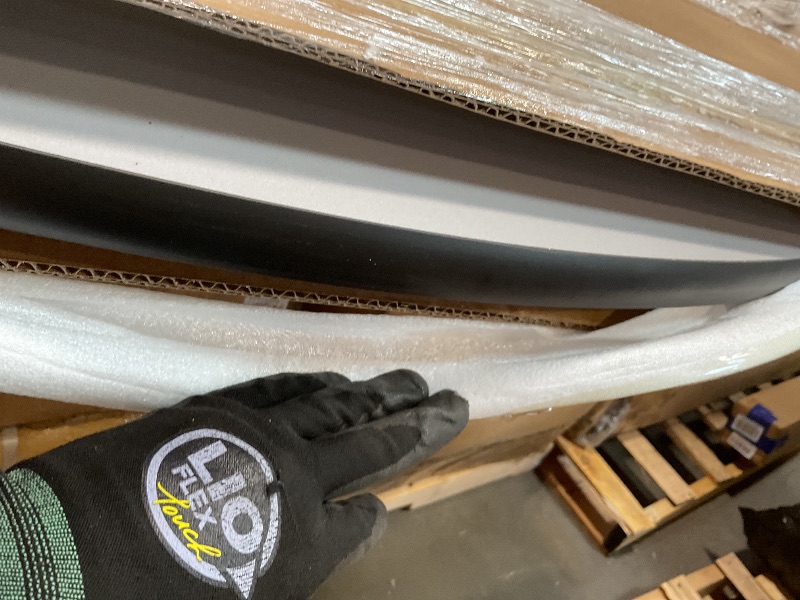 Photo 1 of **TABLETOP ONLY. SELLING FOR PARTS.**Flash Furniture 60''W x 66''L Horseshoe Grey Thermal Laminate Activity Table - Height Adjustable Short Legs