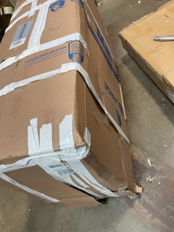 Photo 1 of **DIRT**MAXYOYO Bean Bag Chair for Adults, Upholstered Floor Sofa with Armrests, Loveseat Boneless Couch with Tufted Cushion & Backrest, Sofa in A Box, Large Bean Bag Couch for Bedroom Living Room, Black