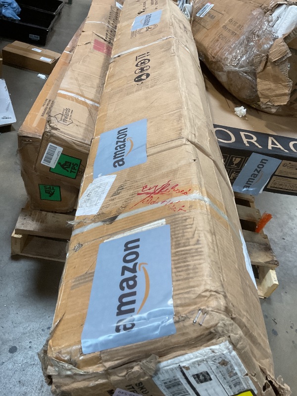 Photo 1 of **SELLING FO PARTS AS PARTIAL SET. ONE BOX OF SIX. BOX METAL FRAME AND RUBBER SEAL** -A**Garveelife 20'x20'x13' Metal Carport for 2 Cars, Heavy Duty Steel Frame for All Weather, Permanent Shelter for Boats, Full-Sized Pickup Trucks, and Tractors, N.W. 800